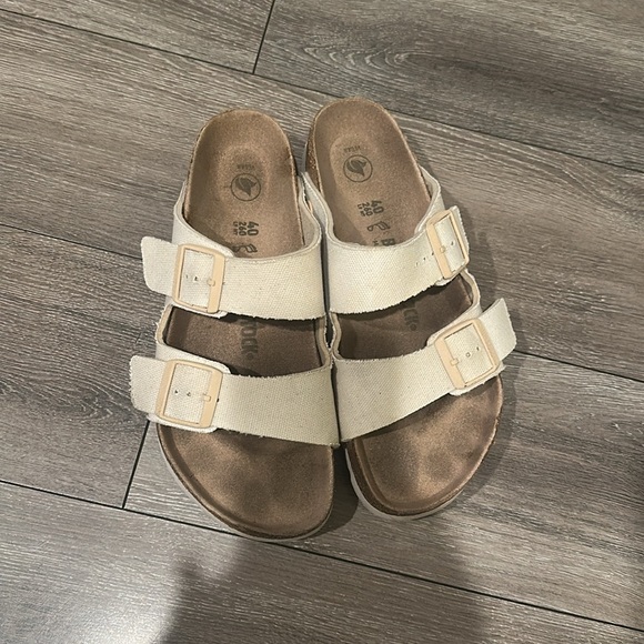 Birkenstock Arizona Rivet Logo Vegan Canvas Womens size 40. - Picture 4 of 10